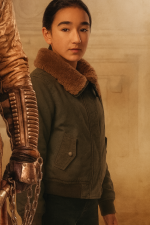 Supergirl Eve Ridley Shearling Bomber Jacket
